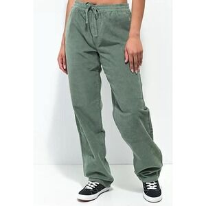 Womens Empyre Relax Corduroy Sage Straight Pants